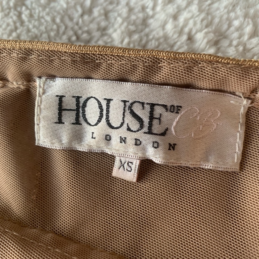 HOUSE OF CB Anouk Sexy Gold Chain Mesh Rare Limited Edition Bodycon Midi Dress - Picture 16 of 17